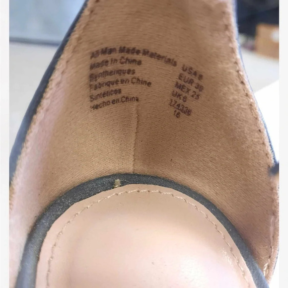 Brash Bkack Slingback Rope High Heels Size 8 - Picture 6 of 8